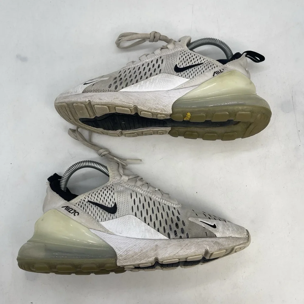 Nike Air Max 270 Shoes Womens 7.5 White Sneaker Mesh Low Top Running